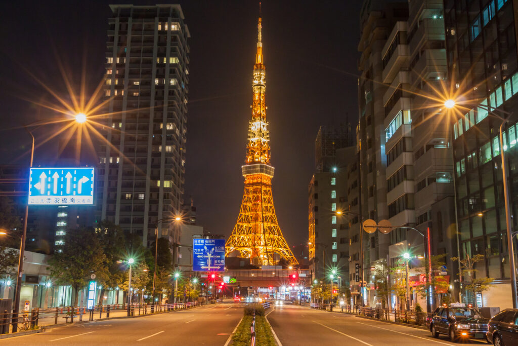 マンスリーゴー 夜の東京ドライブ。東京タワー