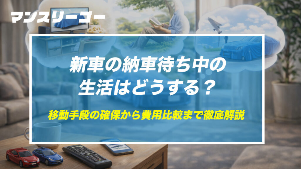 【完全ガイド】新車の納車待ち中の生活はどうする？移動手段の確保から費用比較まで徹底解説