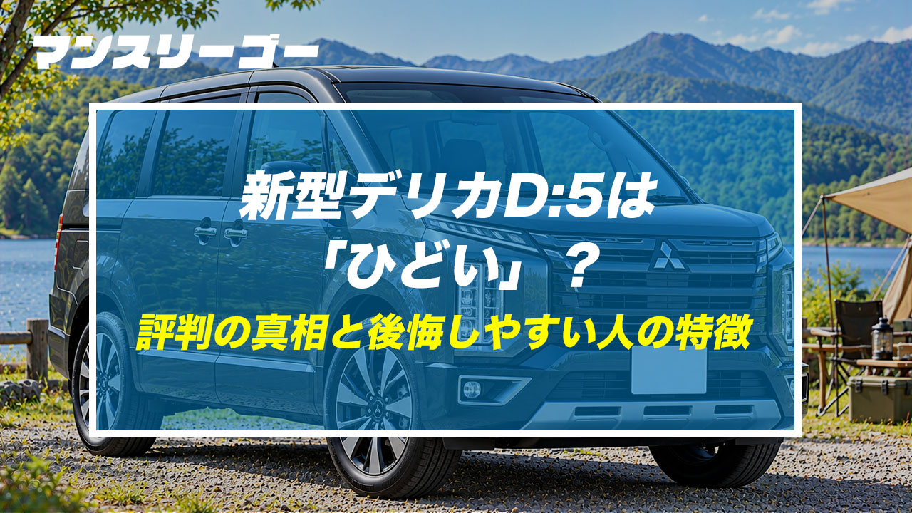新型デリカD:5は「ひどい」? 評判の真相と後悔しやすい人の特徴